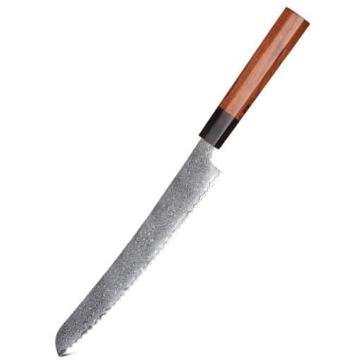 The Bread Knife — 220mm Damascus Serrated