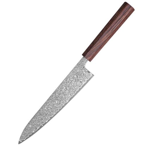 Chef knife on a light ground