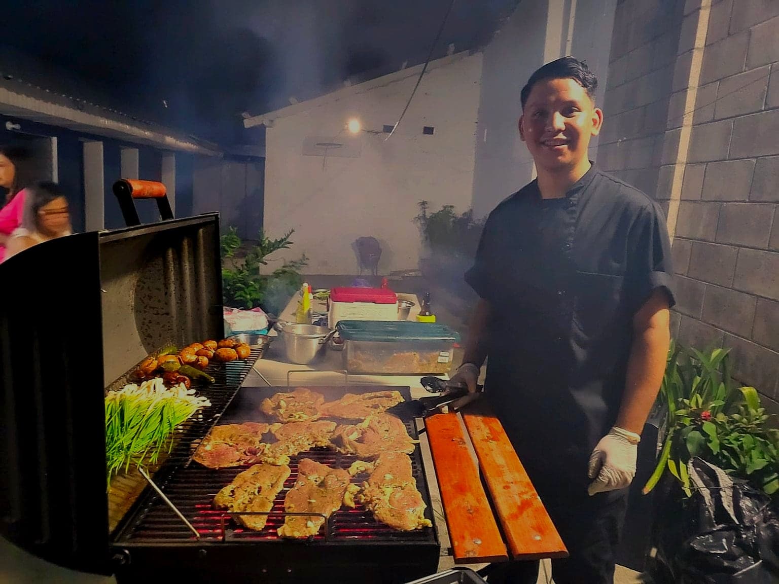 Chef Sigi cooking
