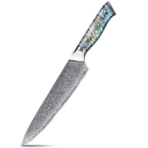 8″ Chef Knife — 8 in · Triple Riveted Abalone + Resin